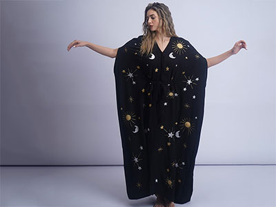 Moons and Stars Abaya | Engagement Present