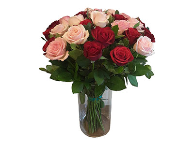 Pink and Red Flowers Bouquet