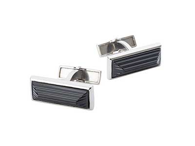 Rayonnante Noir Cufflinks | Accessories for Men