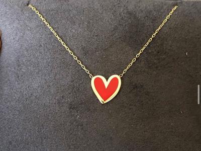 18k Gold Heart Pendant Necklace|Giftonclick