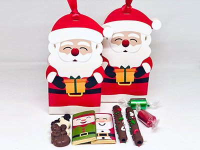 Christmas Santa box with mixed flavours chocolates