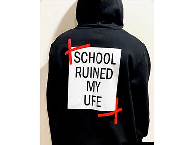School Ruined my UFE Black T-shirt
