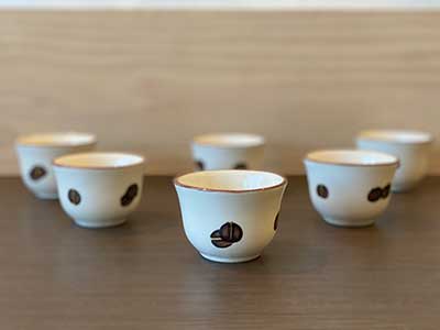 Shaffe Hand-Painted Ceramic Coffee Cups