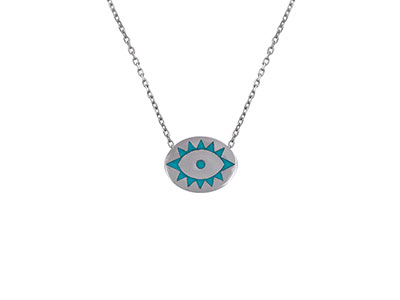 Blue Eye Pendant Gold Necklace|Giftonclick