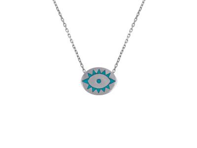 Blue Eye Pendant Gold Necklace|Giftonclick