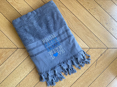 Saint Barth Navy Towel