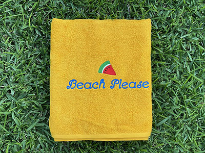 Beach Orange Towel