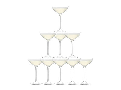 Tower Glasses Champagne-10pcs| Giftonclick