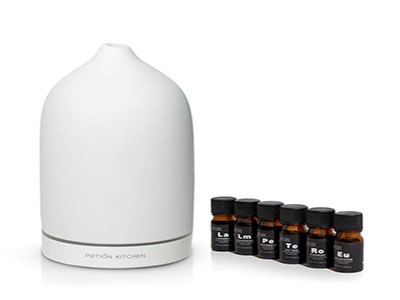White Diffuser with essential oils